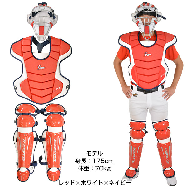 楽天市場】軟式野球用 キャッチャー防具 3点セット 久保田スラッガー