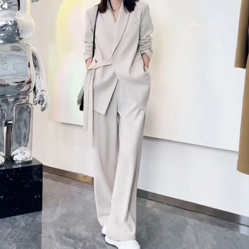 楽天市場】ワイドパンツスーツ パンツスーツ レディース セットアップ