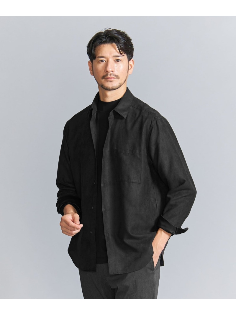 楽天市場】【WEB限定 WARDROBE SMART】スエードライク シャツ