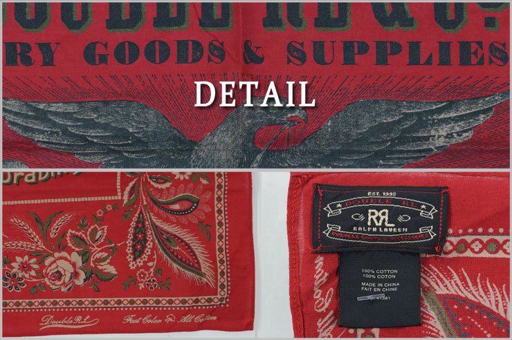 楽天市場】RRL ラルフローレン ダブルアールエル イーグル バンダナ