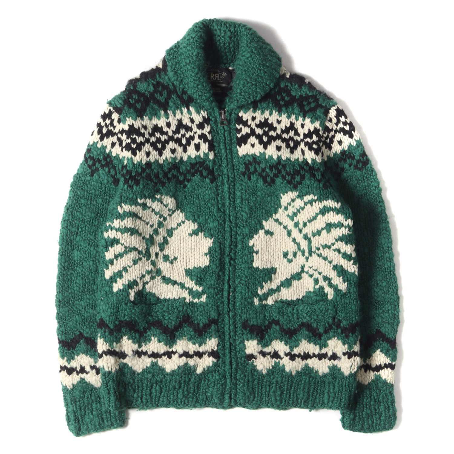 楽天市場】RRL ダブルアールエル カウチン サイズ:S インディアン