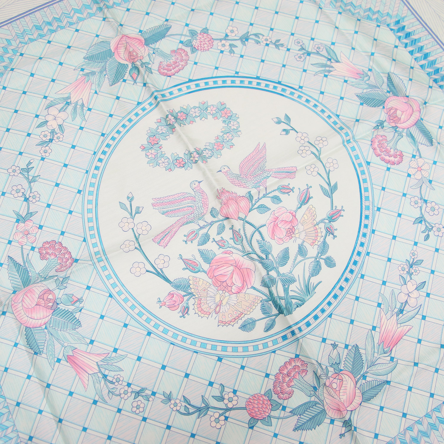 楽天市場】HERMES エルメス カレ90 シルク スカーフ / JEUX DE PAILLE