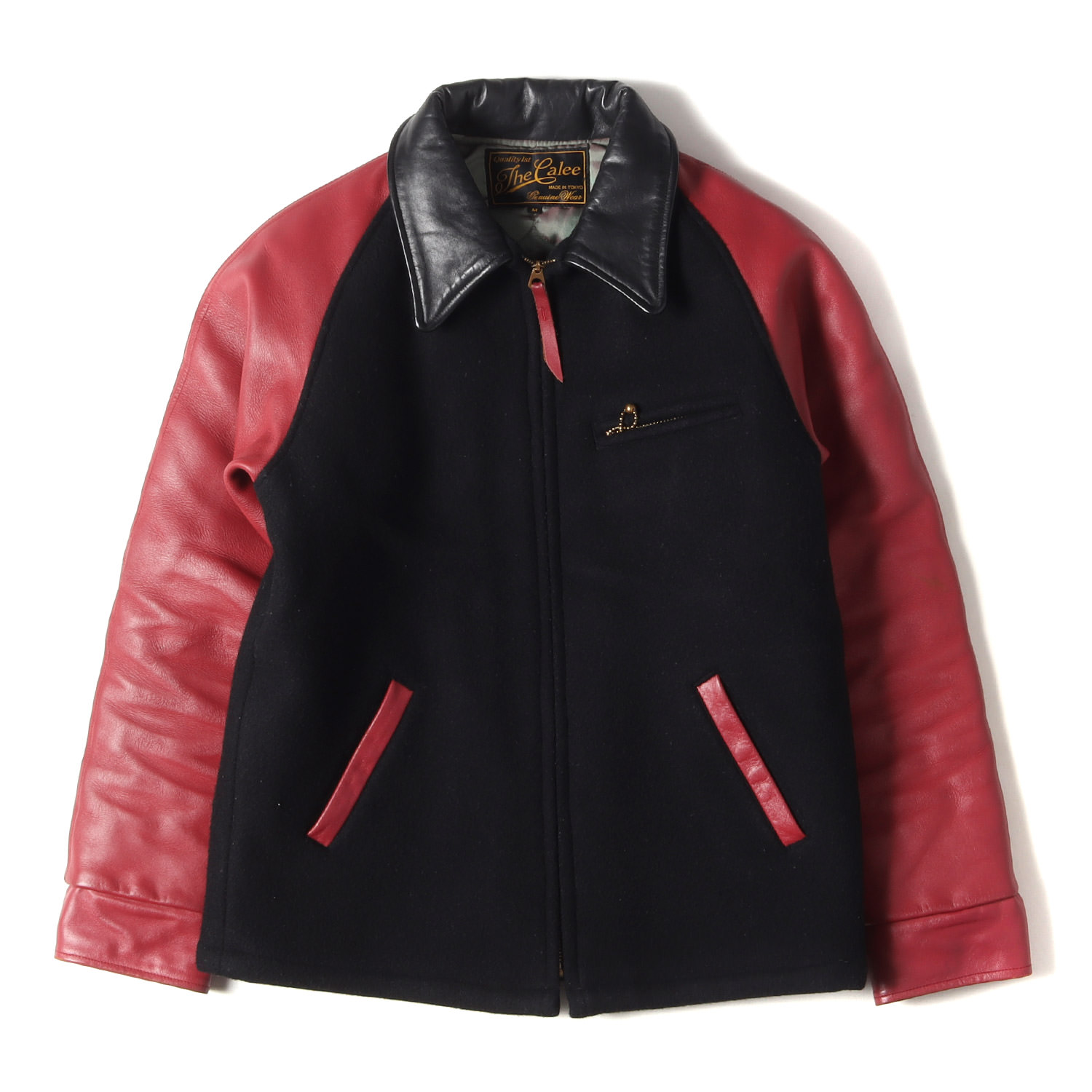 楽天市場】CALEE キャリー ジャケット サイズ:M 袖レザー メルトン