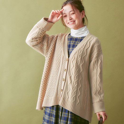 楽天市場】＼まとめ買い最大2000円OFFクーポン／ニットカーディガン