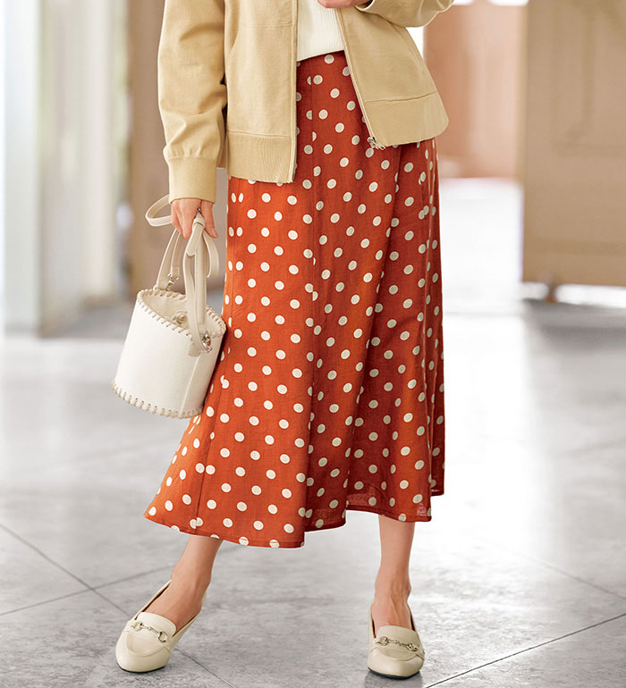 楽天市場】＼早割全品10％OFFクーポン／スカート ロング S 麻混素材