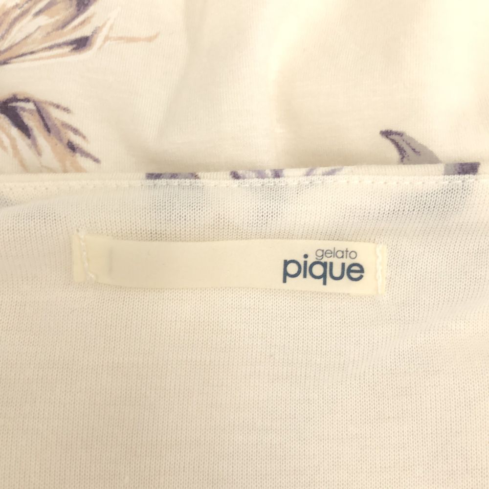 楽天市場】ジェラートピケ 未使用 花柄 長袖 カップ付き ワンピース F