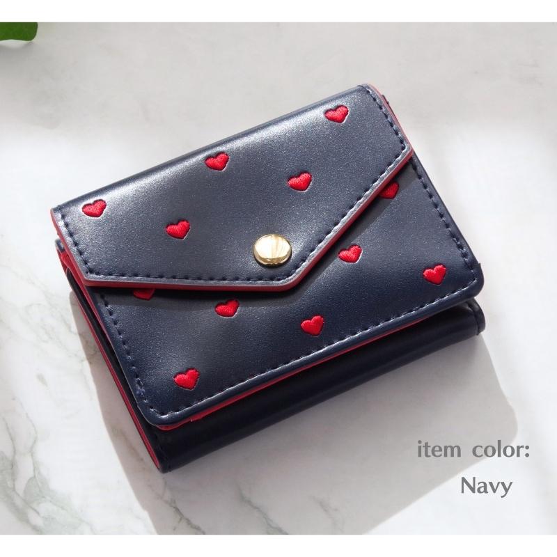 楽天市場】FLOWERING フラワーリング ハート 三つ折り 財布 札入れ