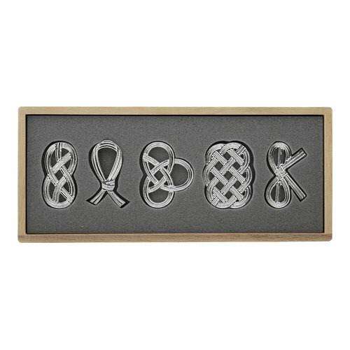 楽天市場】能作 錫（すず）の箸置き 結び 5客セット : ベルセーブ