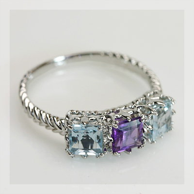 楽天市場】【選べる10％OFFかP10倍】 アメジスト×アクアマリン