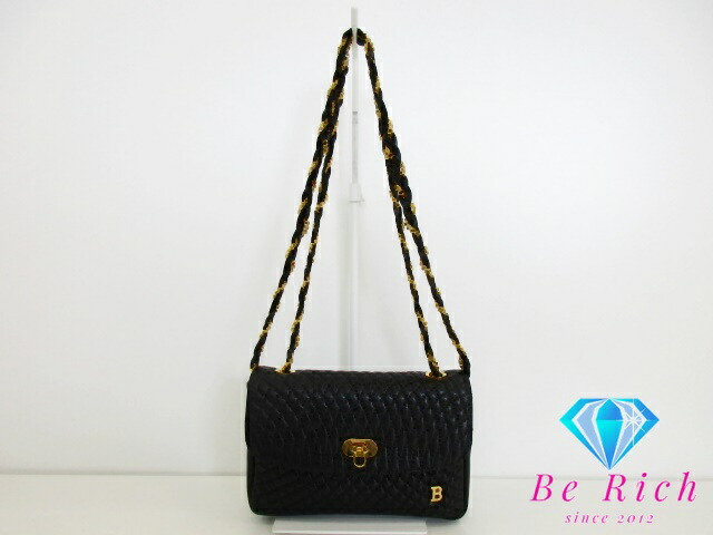 楽天市場】バリー BALLY チェーン ショルダーバッグ ブラック 黒