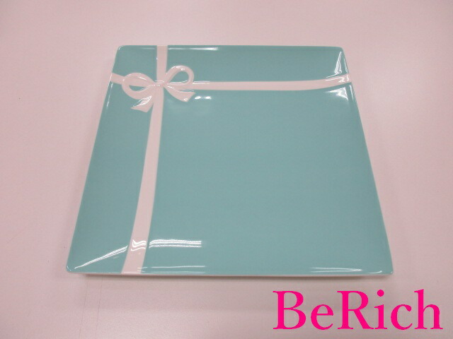 楽天市場】ティファニー TIFFANY & Co. お皿 プレート スクエア ブルー