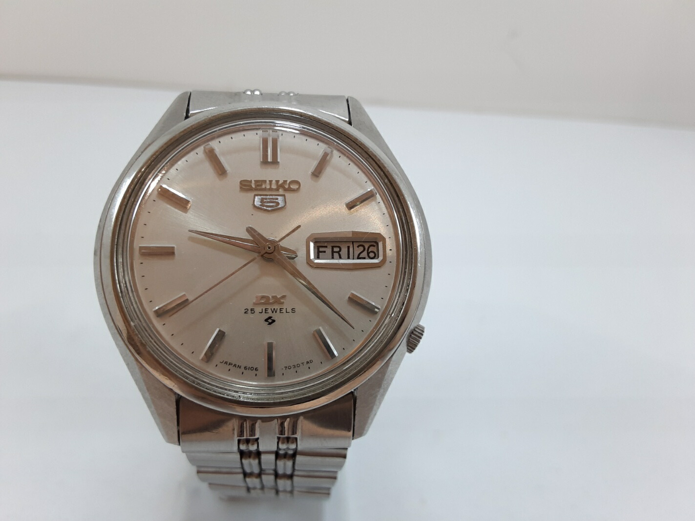 楽天市場】セイコー SEIKO ファイブ 5 DX デラックス 6106-7030 自動