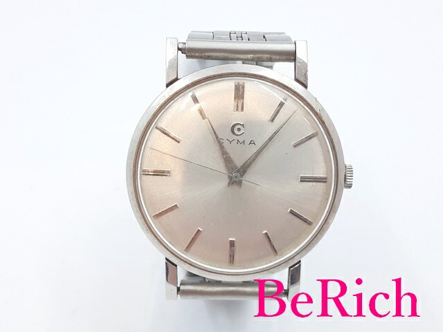 楽天市場】シーマ CYMA 手巻き メンズ 腕時計 C15002 シルバー 文字盤