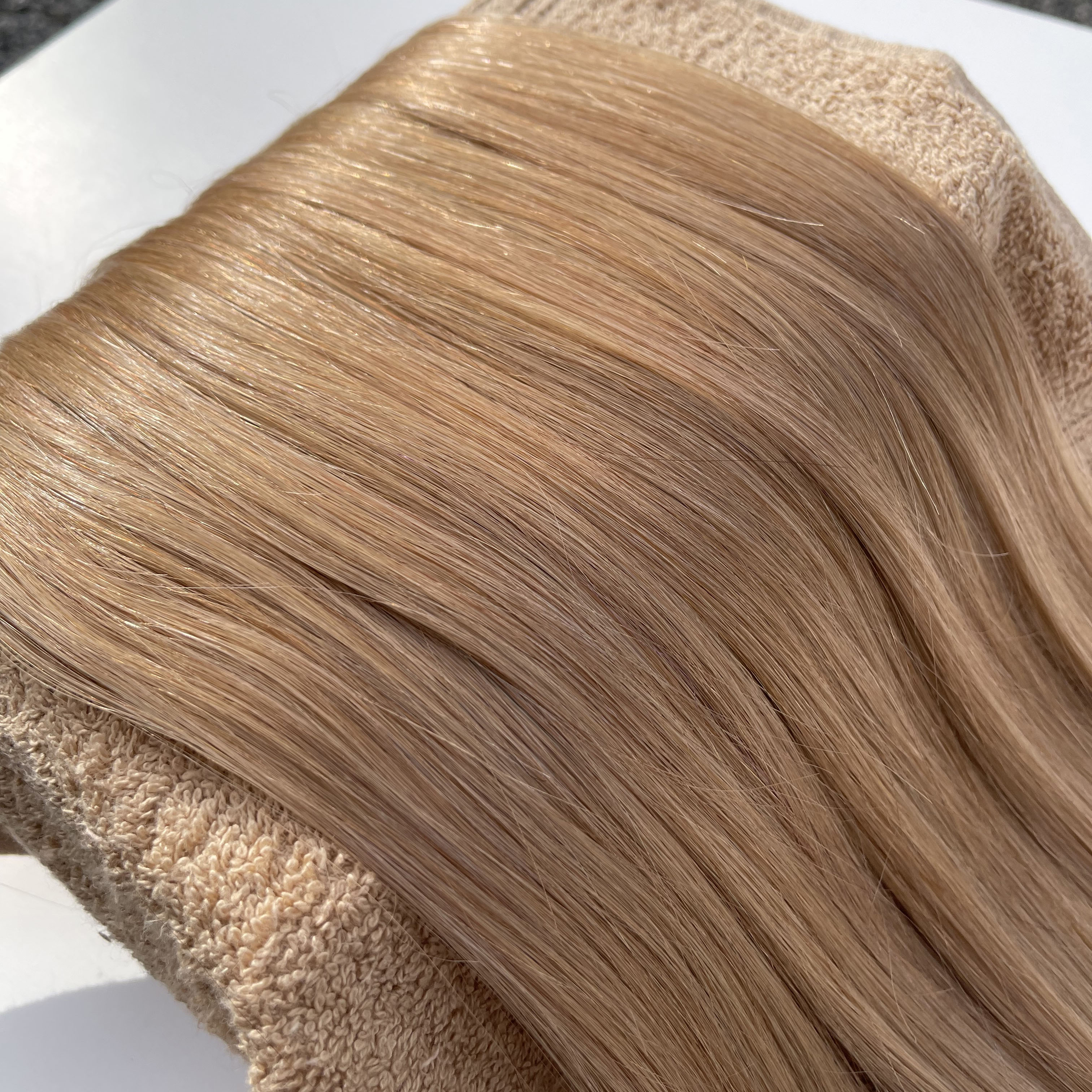 楽天市場】シールエクステ 人毛 ロング [ ライトブラウン P-12 ] ヘア