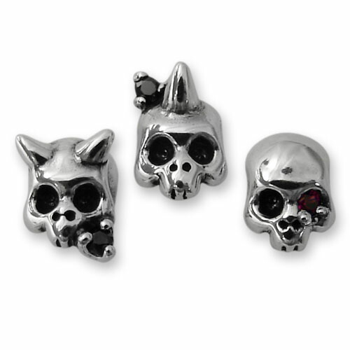 楽天市場】[公式] コンロン ピアス スカル 骸骨 シルバー ゴシック