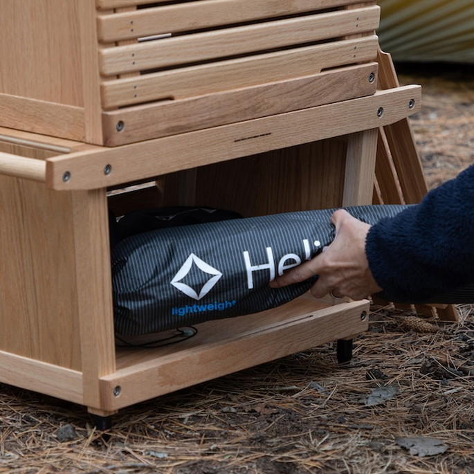 Davos】IKIKI シェルフコンテナ＋ソリッドパネルセット オーク Davos