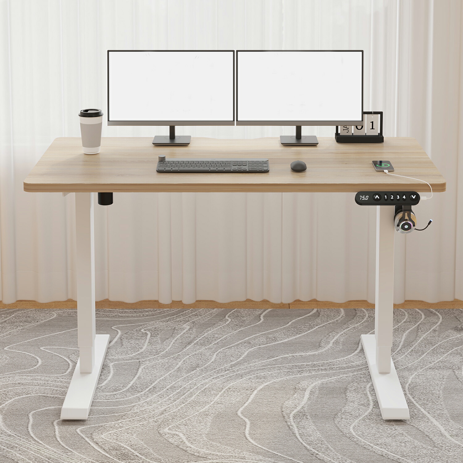 楽天市場】【楽天スーパーSALE 5000円オフ】bilbil 昇降デスク 電動