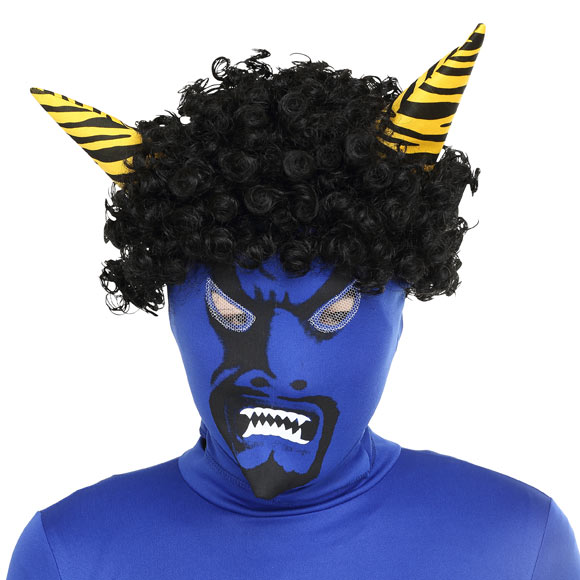 楽天市場】節分 鬼 コスプレ リアル鬼マスク 青 □ おもしろい 面白い