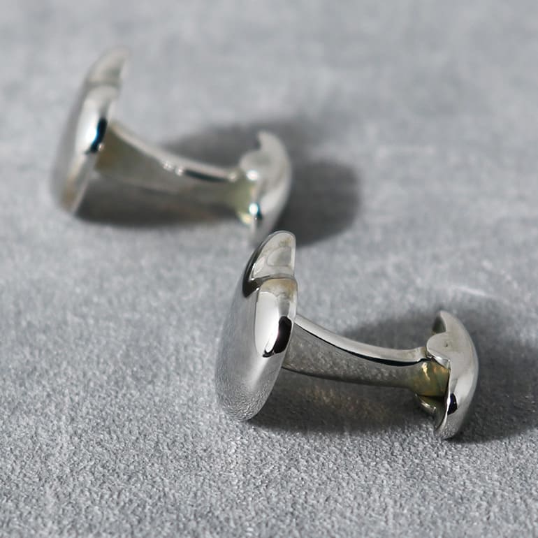 楽天市場】カフスボタン シルバーハート ハートマーク カフリンクス