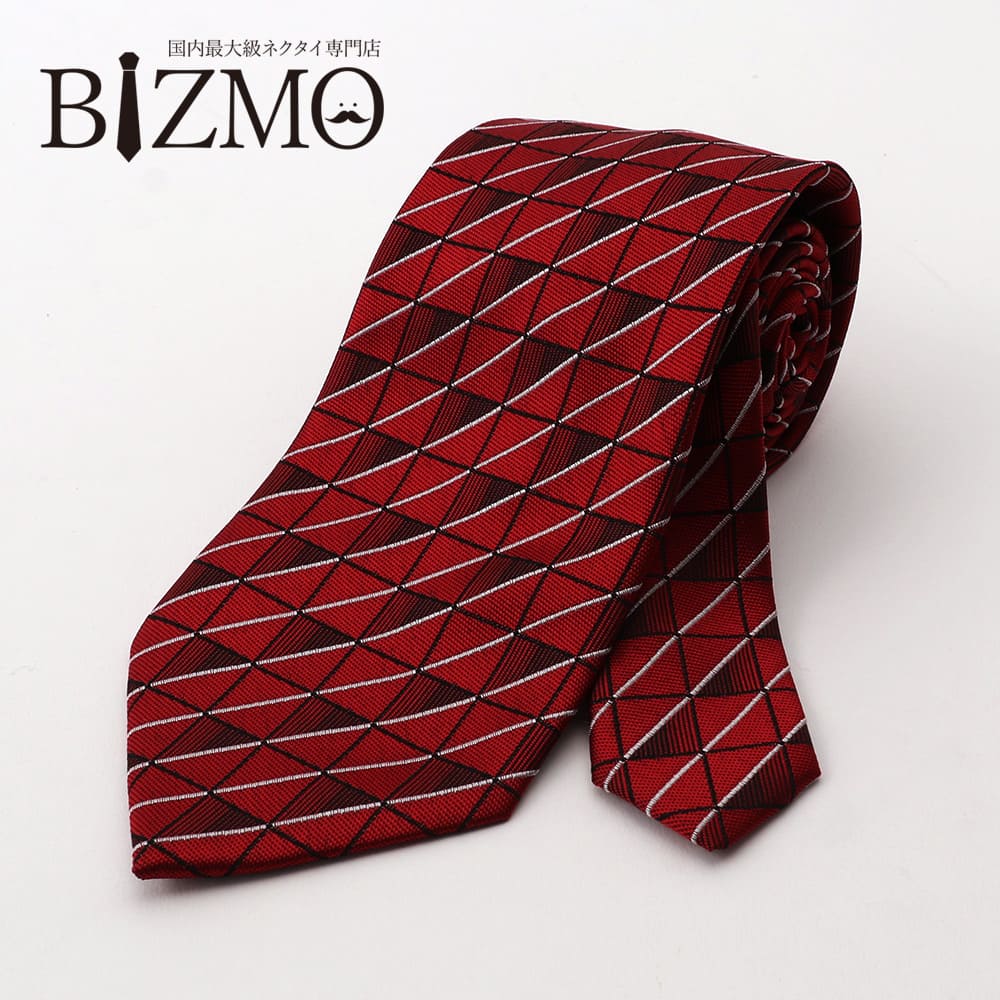 楽天市場】洗えるネクタイ チェック レッド 赤 8cm幅 ポリエステル