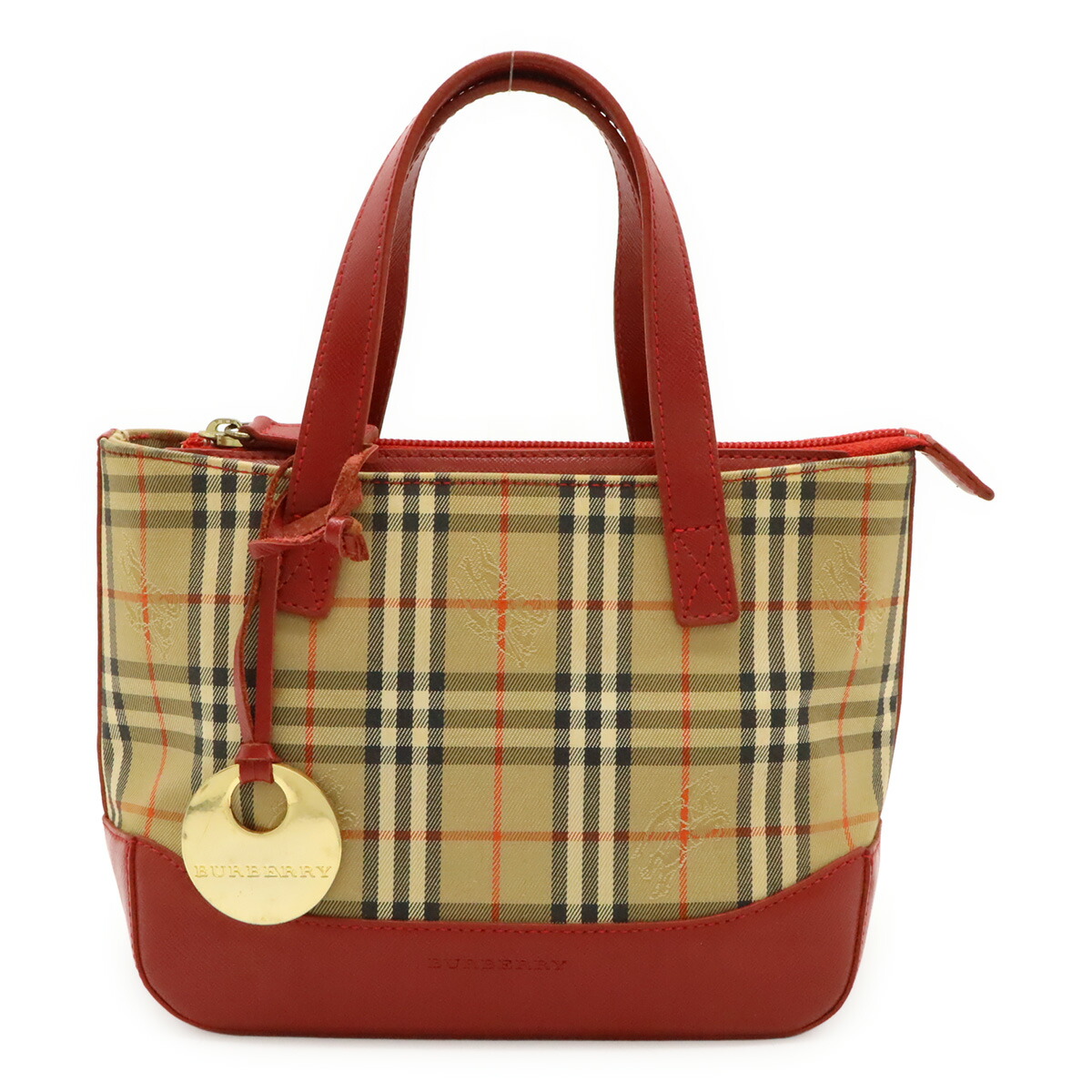 楽天市場】BURBERRY バーバリー ノバチェック チェック柄 ハンドバッグ