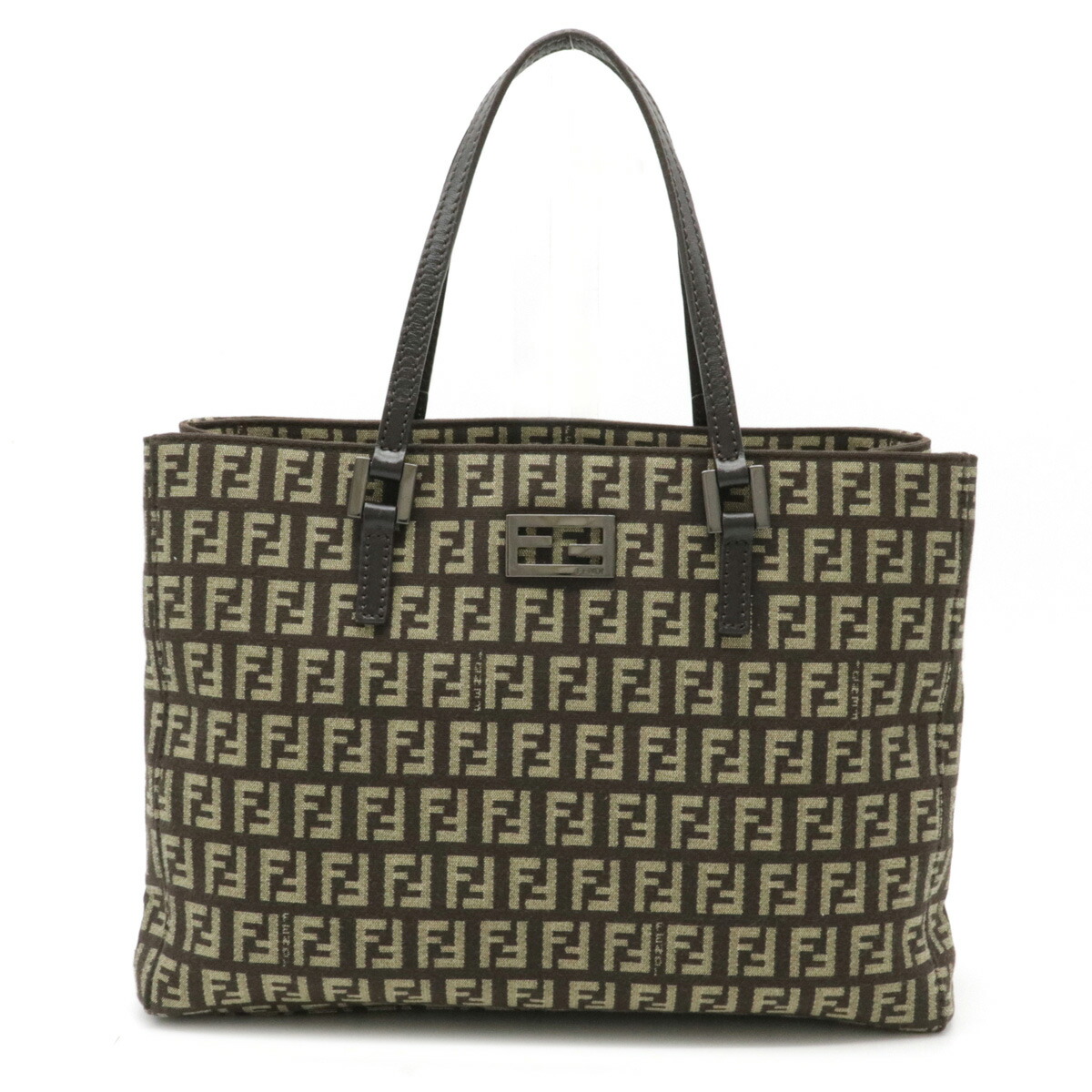 フェンディ トートバッグ ズッカ柄 肩がけ ブラック FF 黒 FENDI