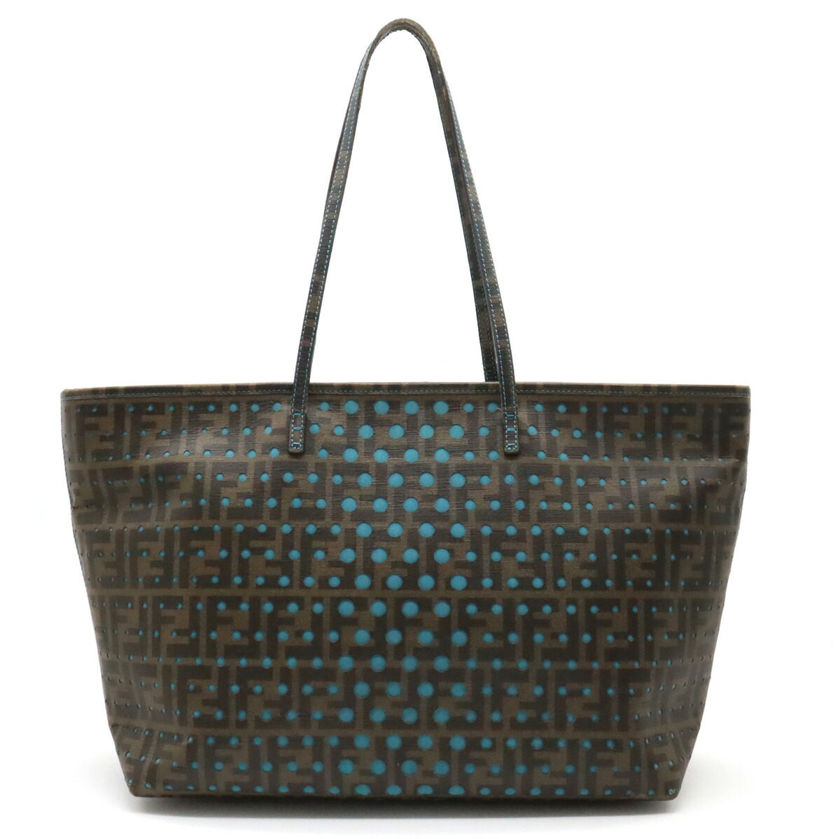 楽天市場】【バッグ】FENDI フェンディ ズッカ柄 パンチング トート