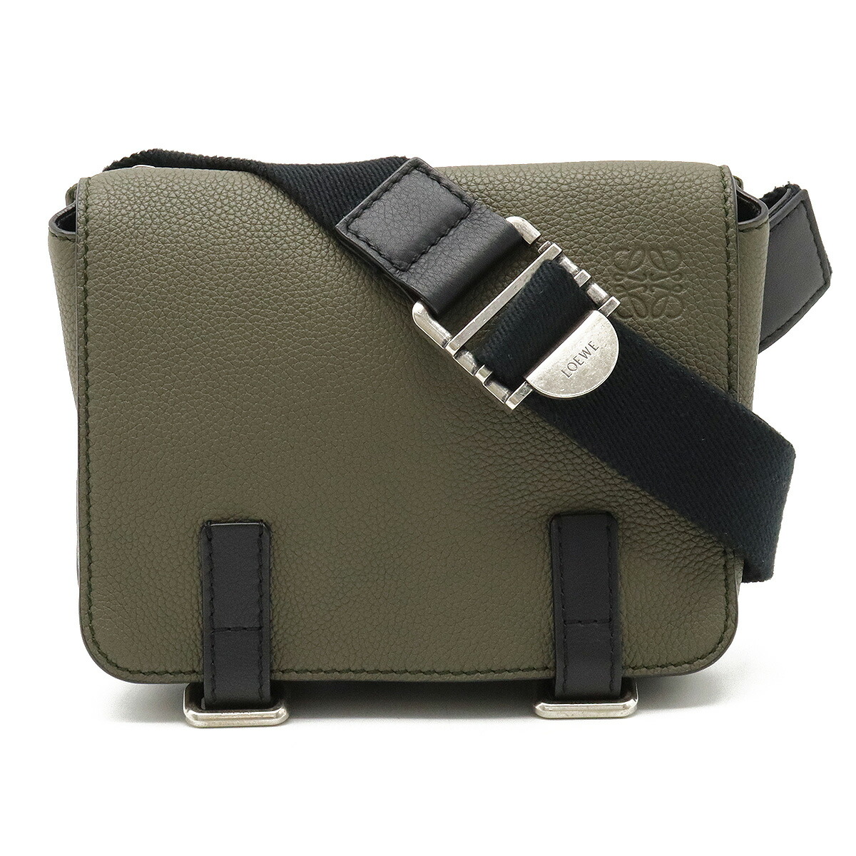 楽天市場】【バッグ】LOEWE ロエベ アナグラム ミリタリー バムバッグ