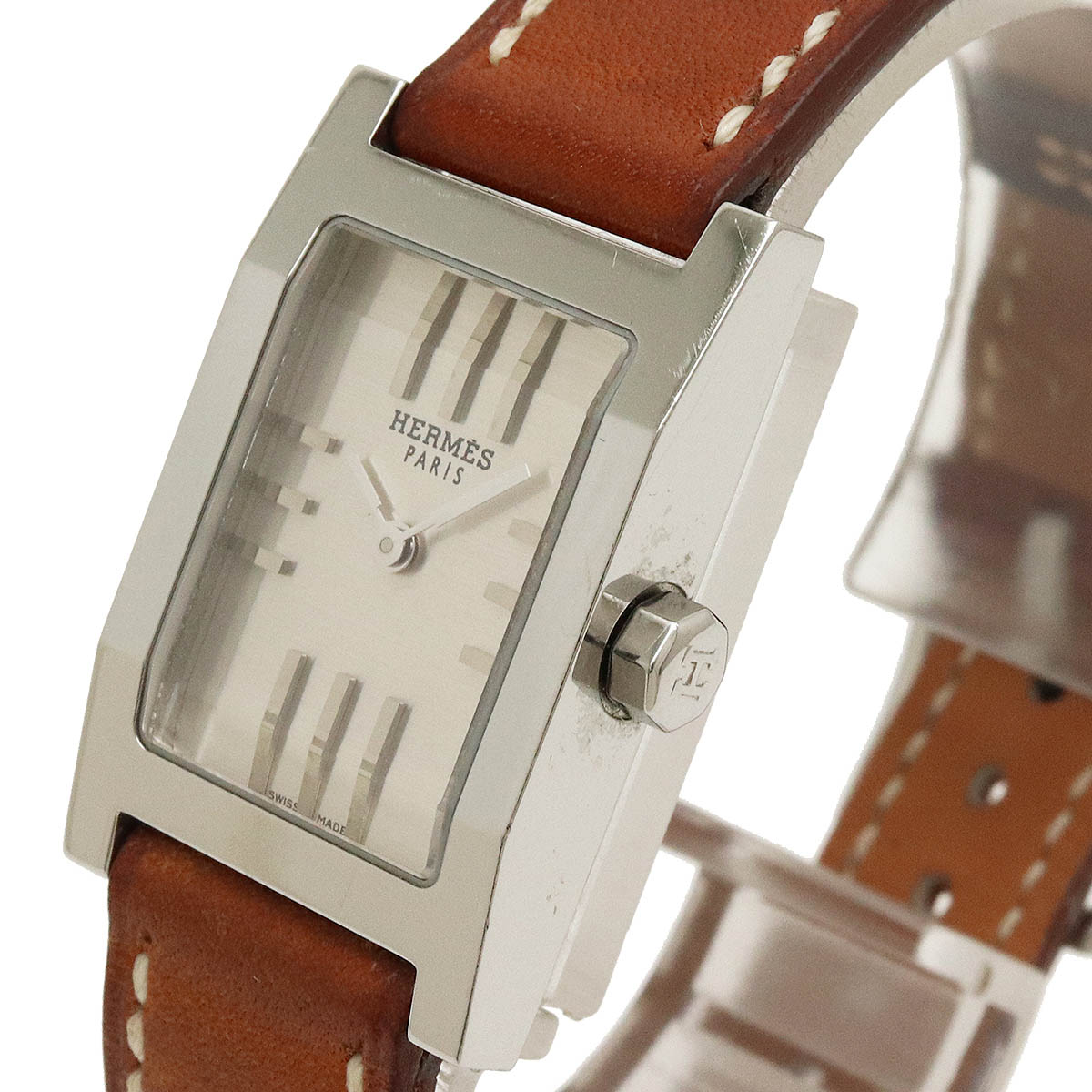 楽天市場】【ウォッチ】HERMES エルメス タンデム シルバー文字盤 SS