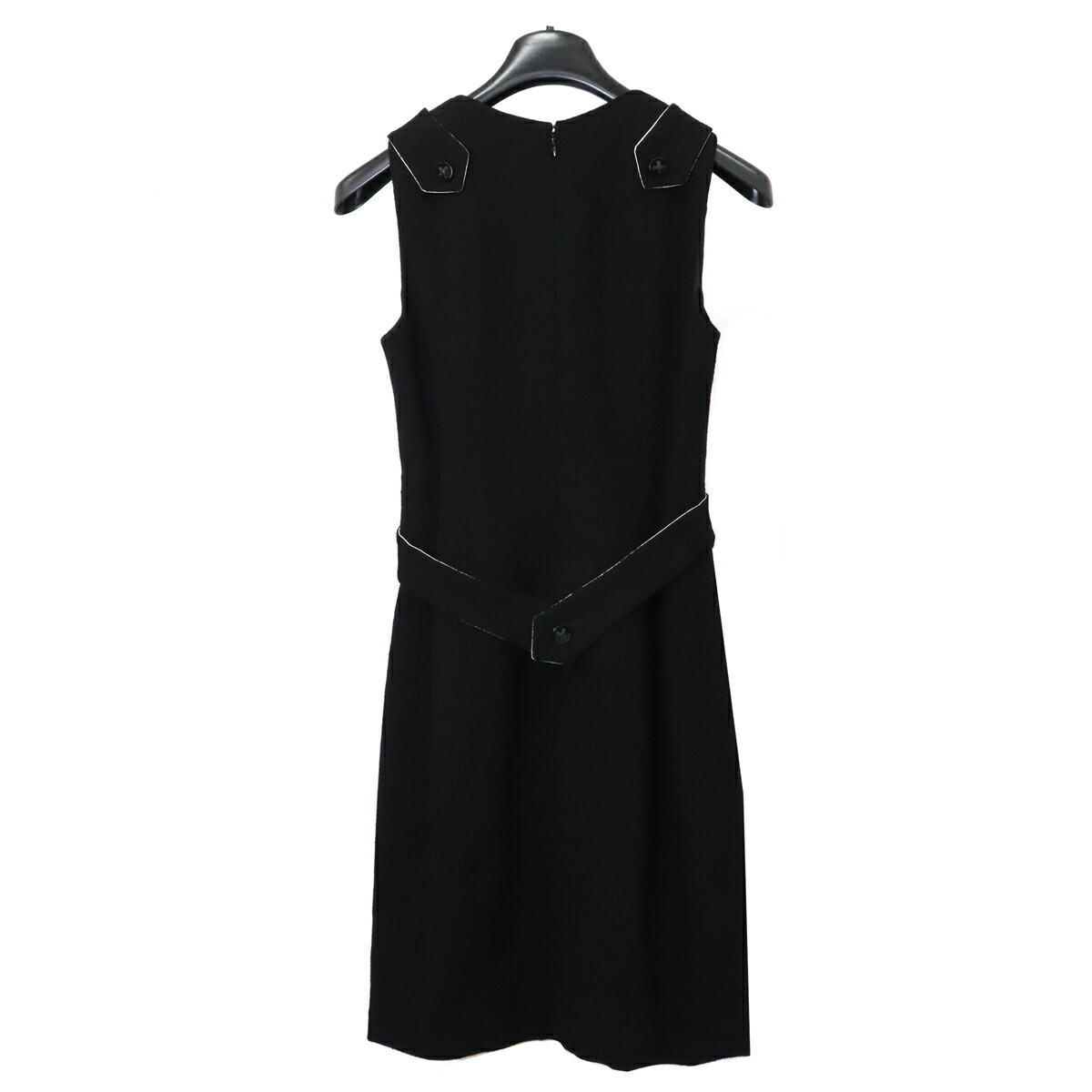 楽天市場】CHANEL シャネル ノースリーブ ワンピース 膝丈 ウール