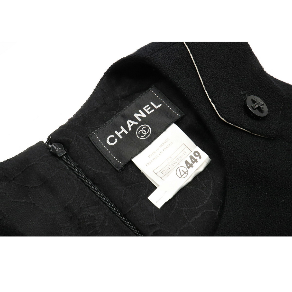 楽天市場】CHANEL シャネル ノースリーブ ワンピース 膝丈 ウール