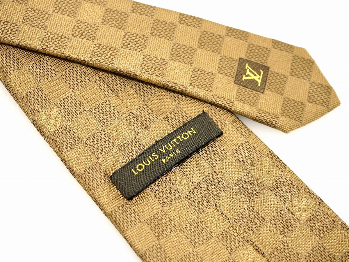 楽天市場】LOUIS VUITTON ルイ ヴィトン ネクタイ ダミエ シルク100