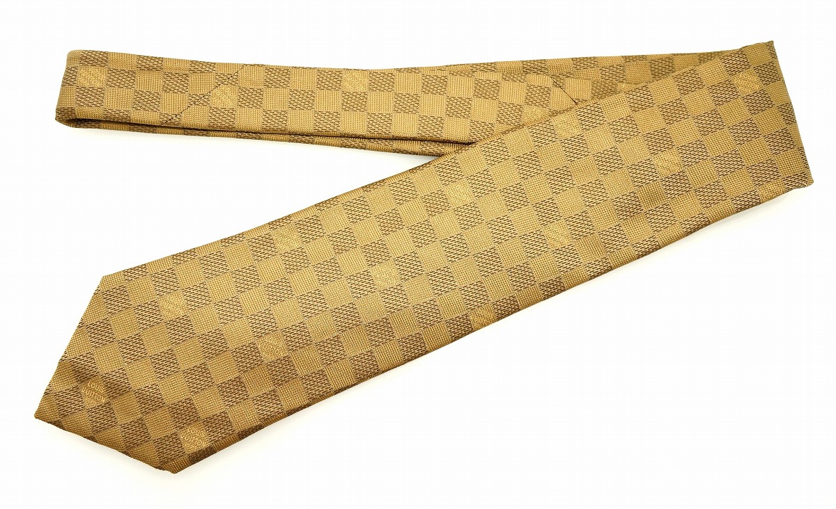楽天市場】LOUIS VUITTON ルイ ヴィトン ネクタイ ダミエ シルク100