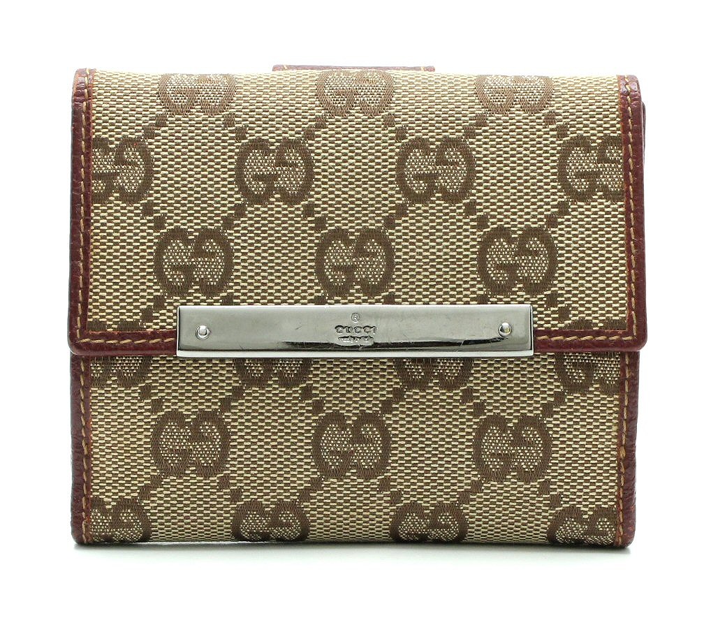 楽天市場】【財布】GUCCI グッチ GGキャンバス レザー 2つ折財布