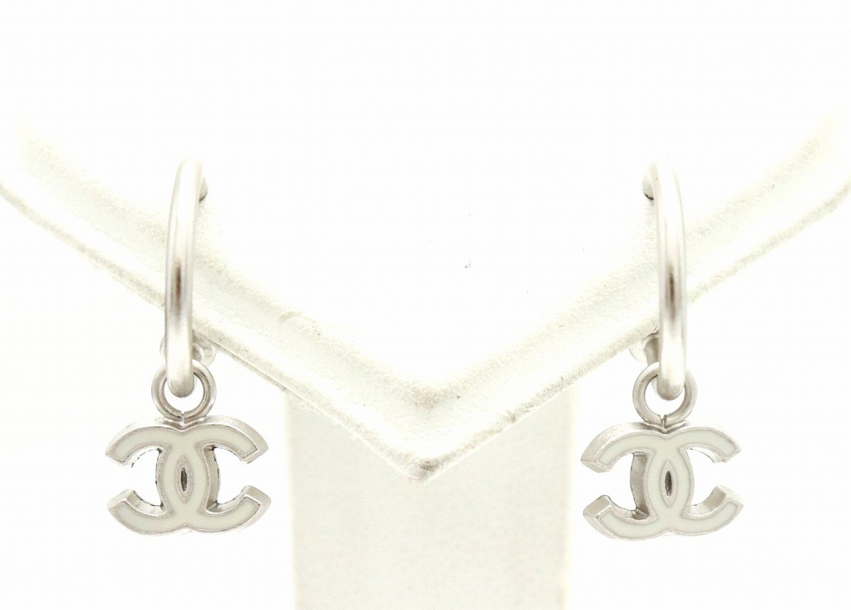 楽天市場】【ジュエリー】CHANEL シャネル ココマーク ロゴ フープ