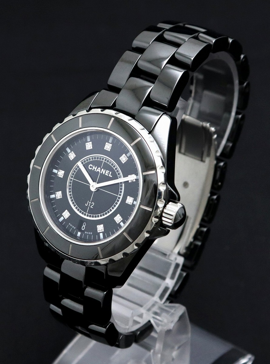 楽天市場】【ウォッチ】CHANEL シャネル J12 ブラック 11Pダイヤ