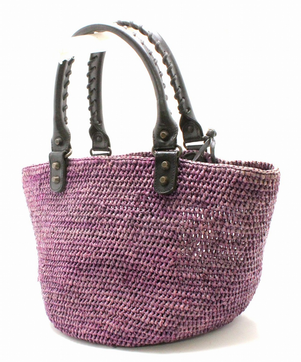 楽天市場】【バッグ】BALENCIAGA バレンシアガ ストローバッグ かご