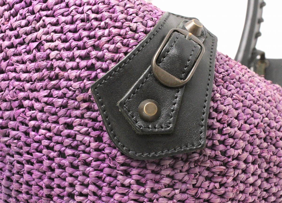 楽天市場】【バッグ】BALENCIAGA バレンシアガ ストローバッグ かご