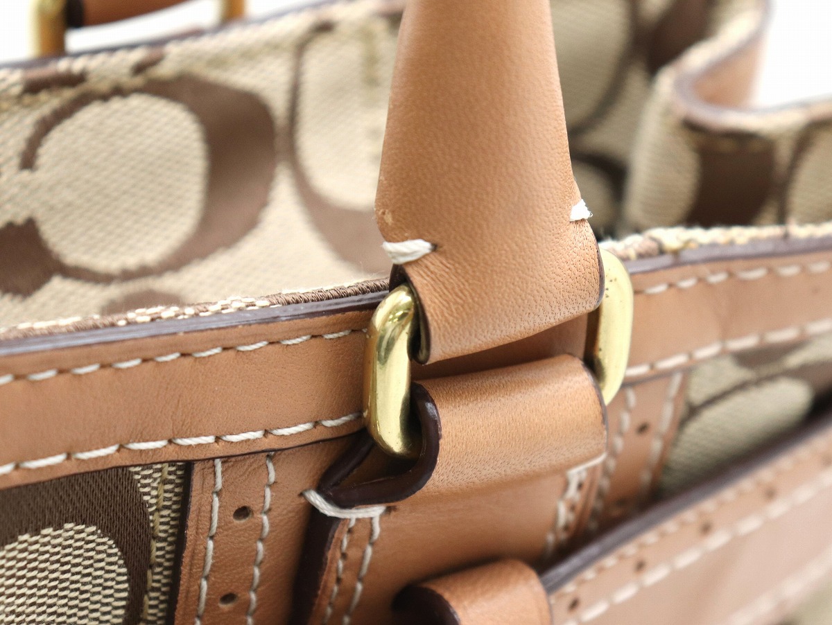 楽天市場】【バッグ】COACH コーチ ハンプトンズシグネチャー ラージ