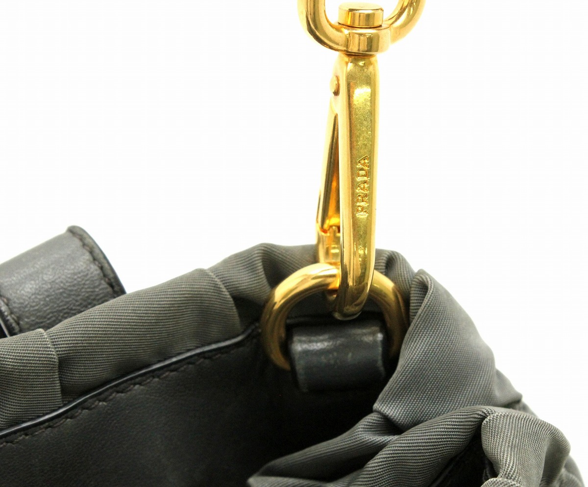 楽天市場】【バッグ】PRADA プラダ ギャザー ハンドバッグ ショルダー