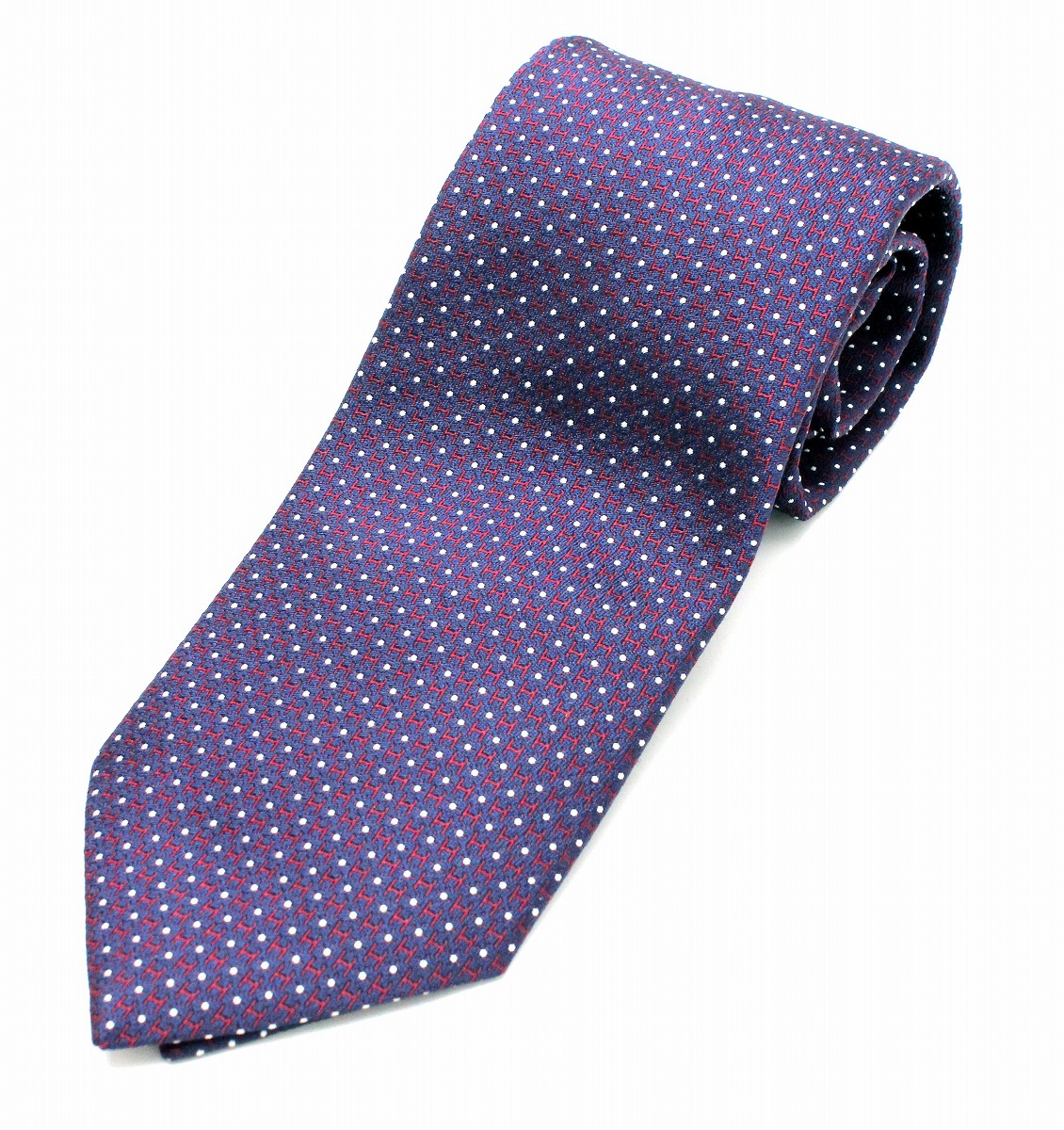 楽天市場】【新品未使用品】HERMES エルメス ネクタイ 総柄 Hロゴ