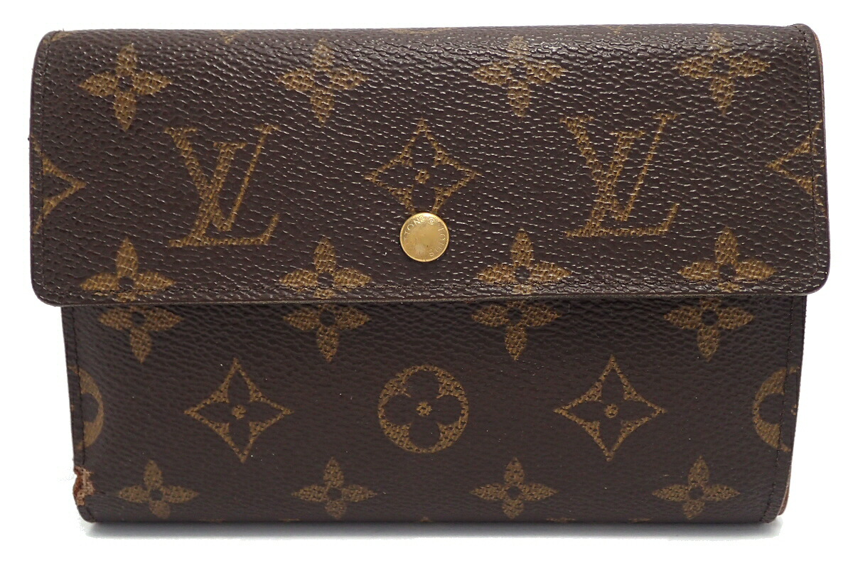 楽天市場】【財布】LOUIS VUITTON ルイ ヴィトン モノグラム ポルト