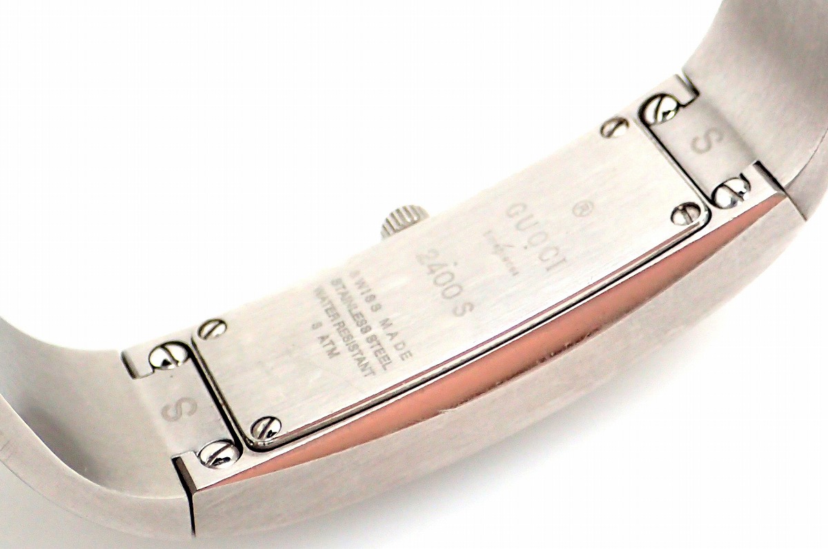 楽天市場】【ウォッチ】GUCCI グッチ バングル ウォッチ シルバー文字