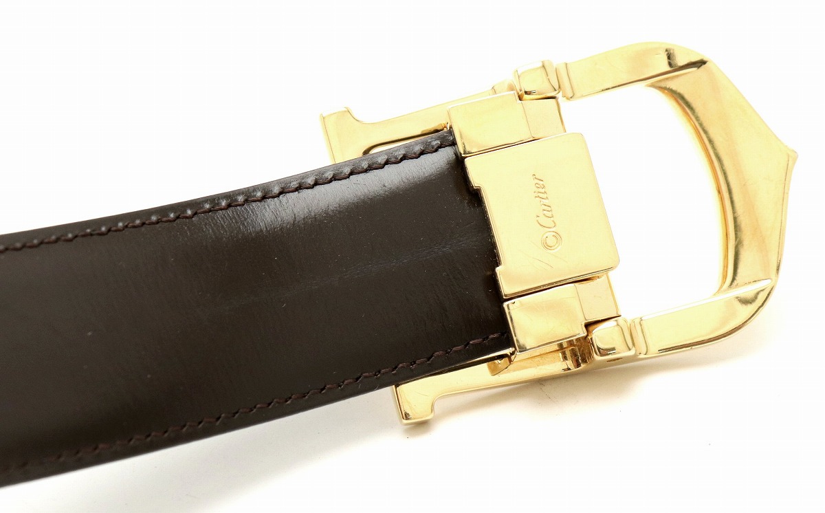 楽天市場】Cartier カルティエ C アロンジェ リバーシブル レザー