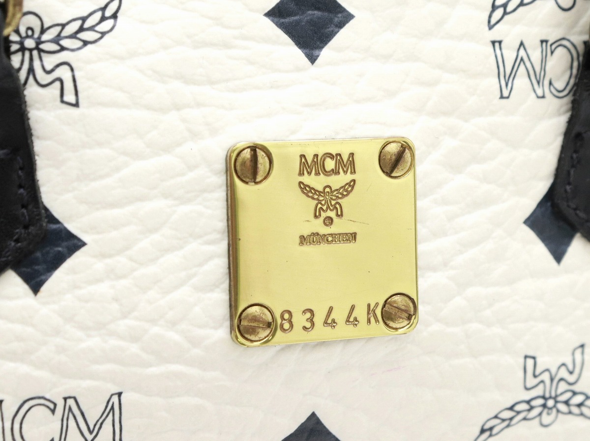 楽天市場】【バッグ】MCM エムシーエム ロゴグラム ミニボストンバッグ