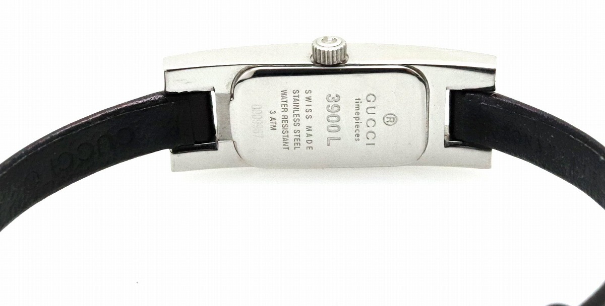 楽天市場】【ウォッチ】GUCCI グッチ ブラック文字盤 SS 革ベルト