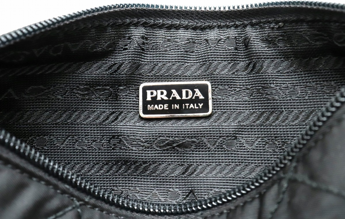 楽天市場】【バッグ】PRADA プラダ キルティング ナイロン ポーチ
