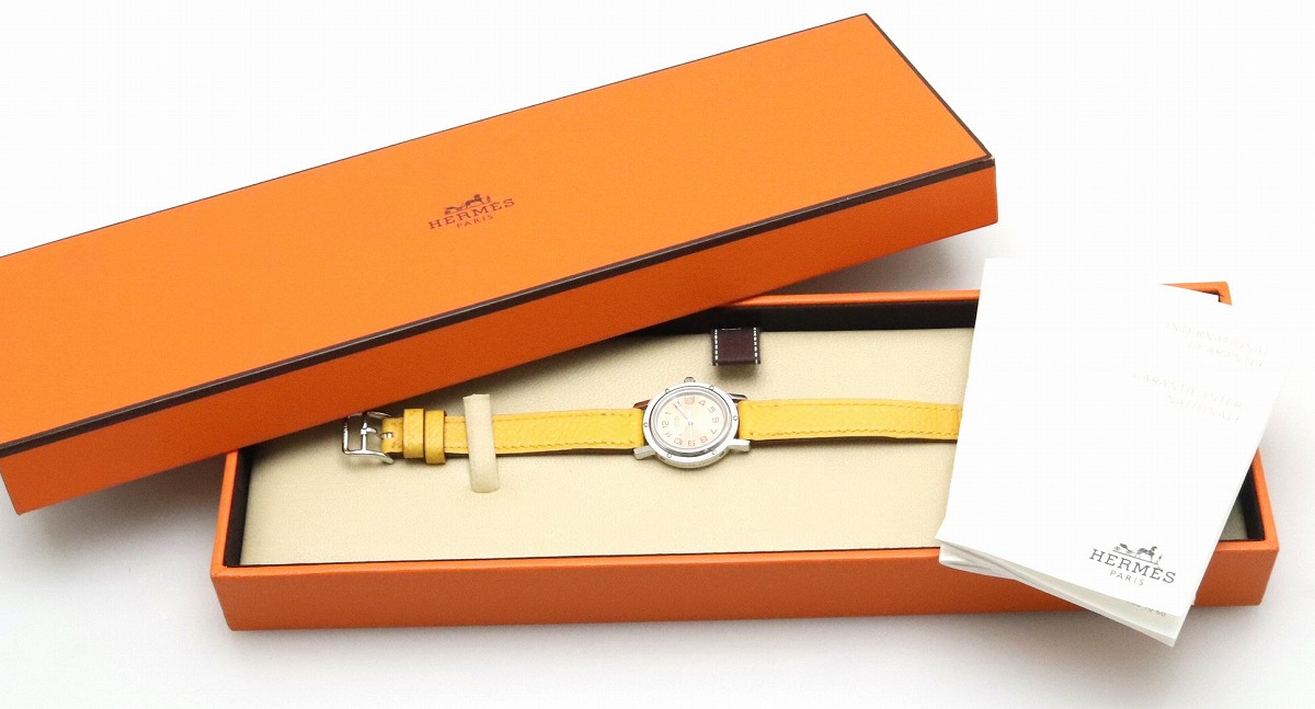 楽天市場】【ウォッチ】HERMES エルメス クリッパー デイト オレンジ