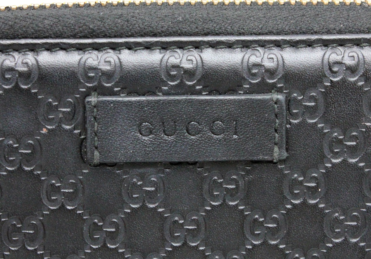 楽天市場】【財布】GUCCI グッチ マイクログッチシマ レザー 2つ折 長