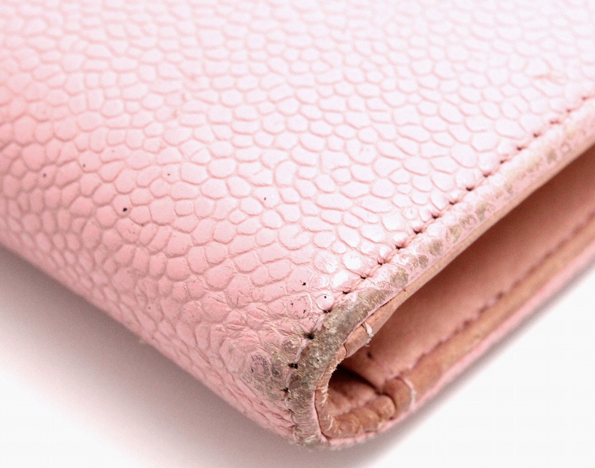 楽天市場】【財布】CHANEL シャネル キャビアスキン がま口 ガマ口 長